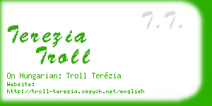 terezia troll business card