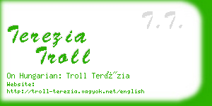 terezia troll business card